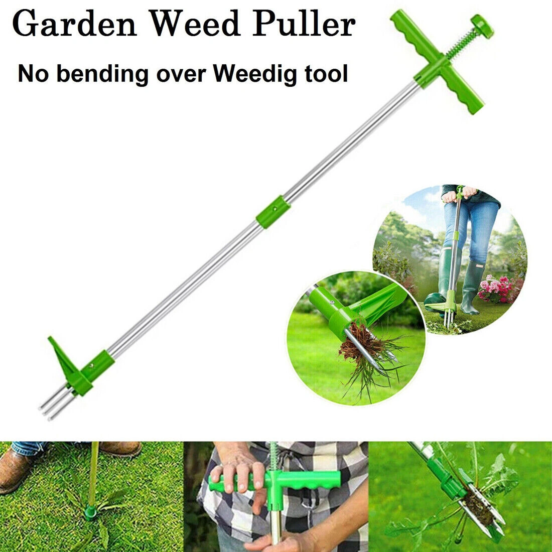 Weed Puller Tool - Twist Weeder for Garden & Lawn, Root Remover Claw for Easy Extraction view 4
