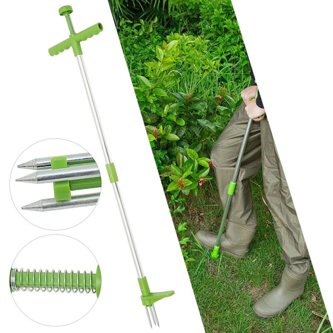 Weed Puller Tool - Twist Weeder for Garden & Lawn, Root Remover Claw for Easy Extraction view 5