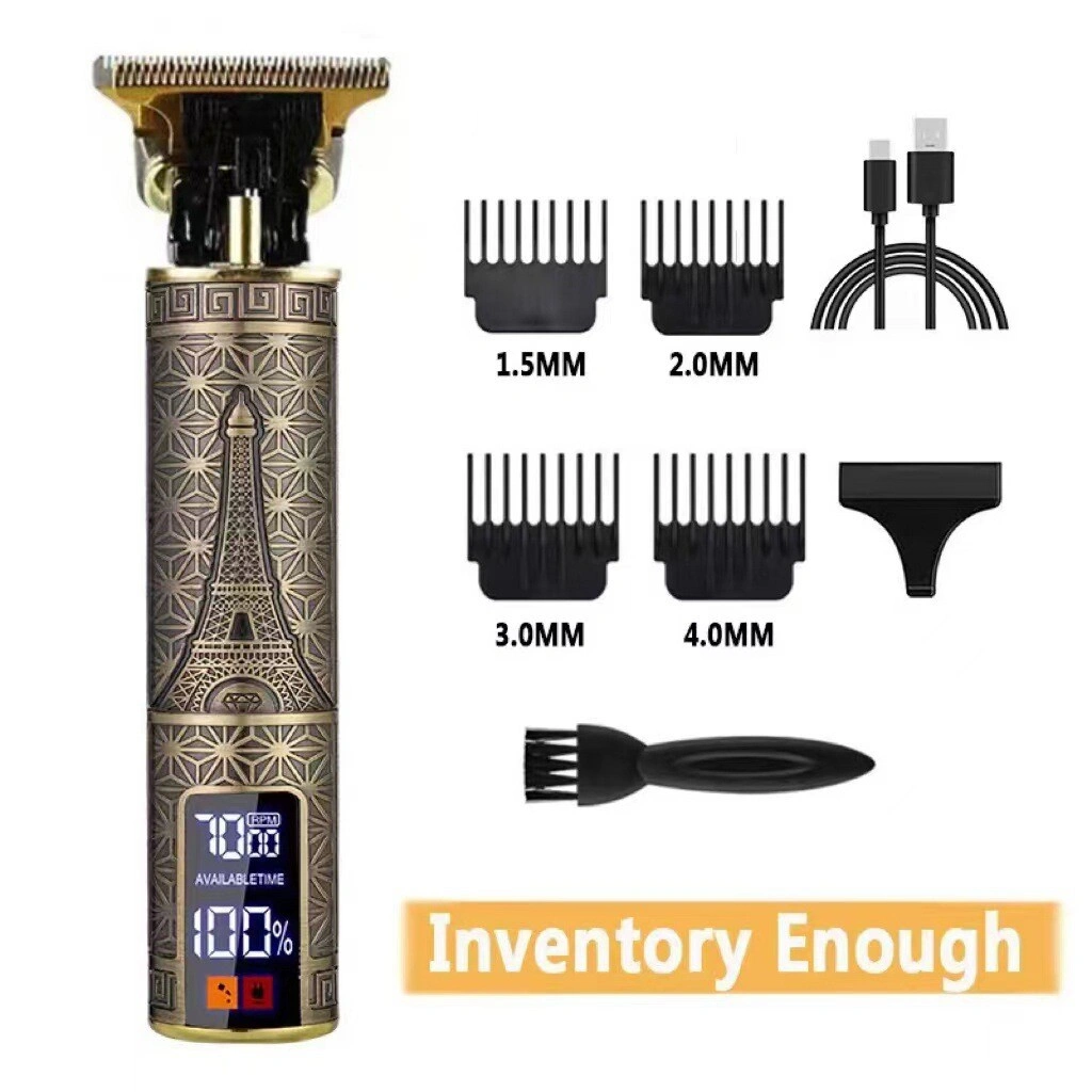LCD Professional Hair Clippers Beard Trimmer Men Hair Cutting Cordless Barber Shaving Machine US Logistics For USPS/DHL/Fedex/UPS. No designated logistics accepted,TK/TMEU only For self-pickup