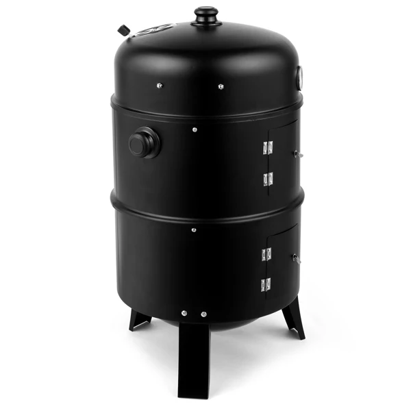 80*41*48cm Iron Spray Smoker Carbon Grill Black view 2