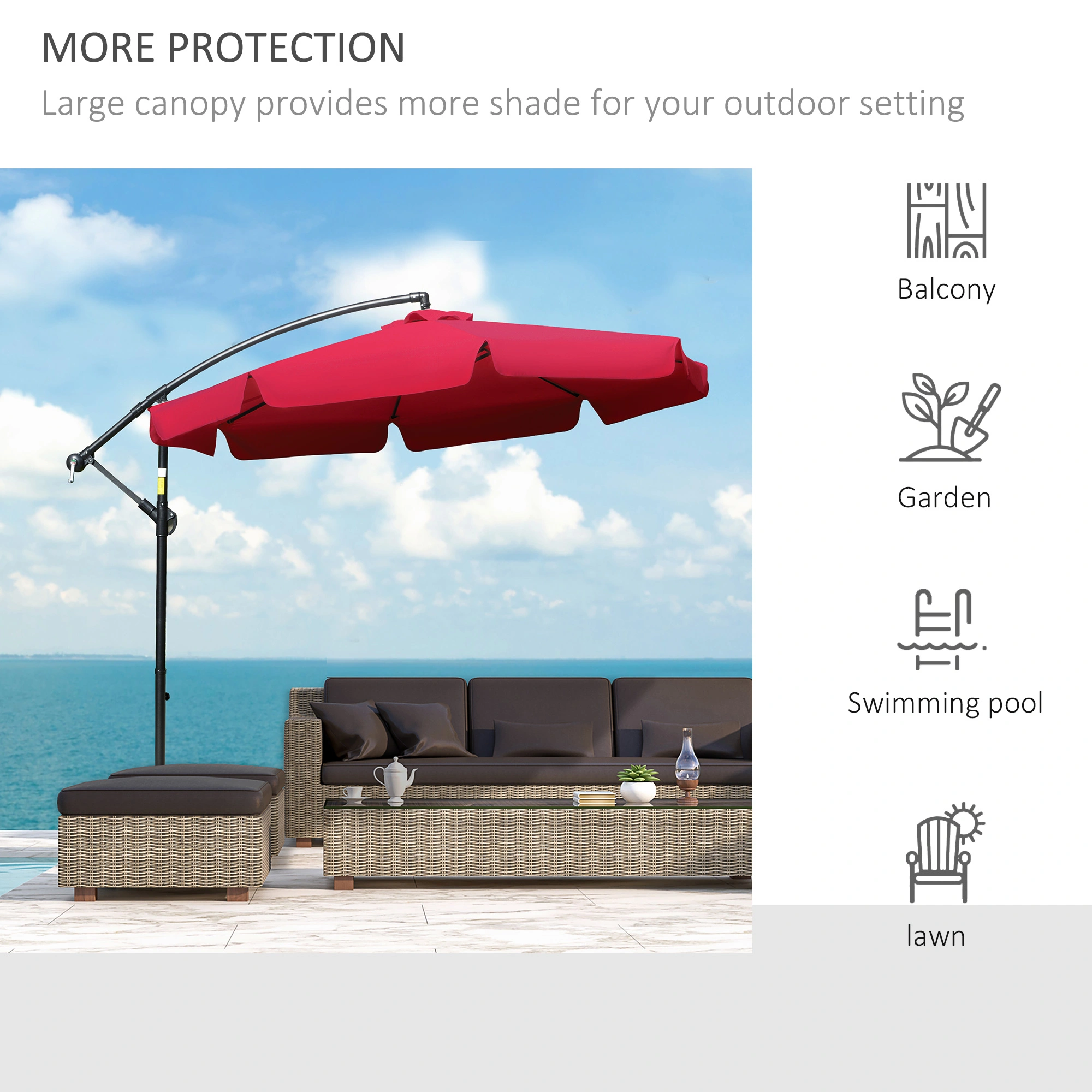 Compact Wall Mounted Umbrella Stand - Space Saving Rain Umbrella Hook Rack with Water Catcher for Hallway view 3