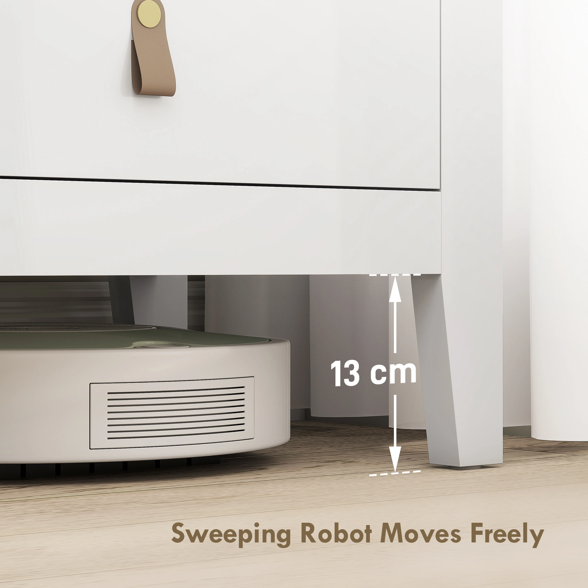 Bedside Tables, Nightstand with Storage Drawer, Modern Bedside Cabinet, Compact Bedroom End Table, Easy Assembly view 2