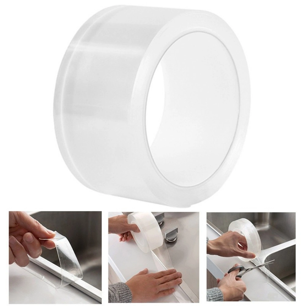 Clear Waterproof Caulk Strip Sealant Tape Anti-Mildew Bathroom Kitchen view 3