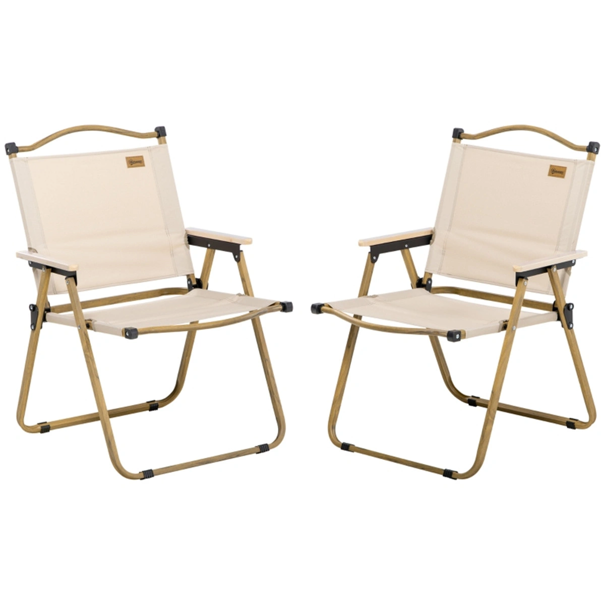 Portable Folding Camping Chair with Padded Seat, Lightweight Beach Chair with Cup Holder for Outdoor view 3