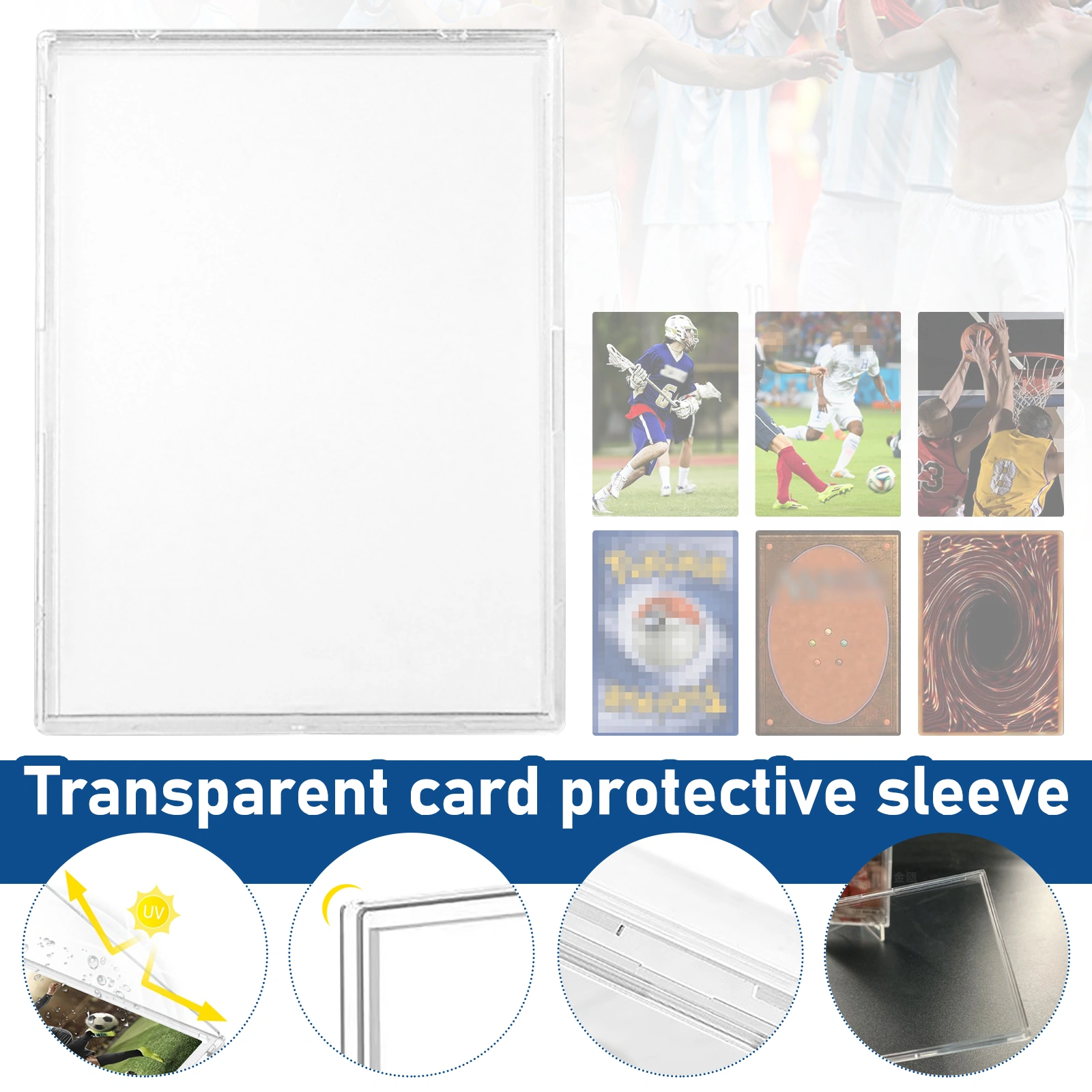 Clear Baseball Card Trading Sleeves - Premium Card Protectors & Holders for Sports Cards view 3