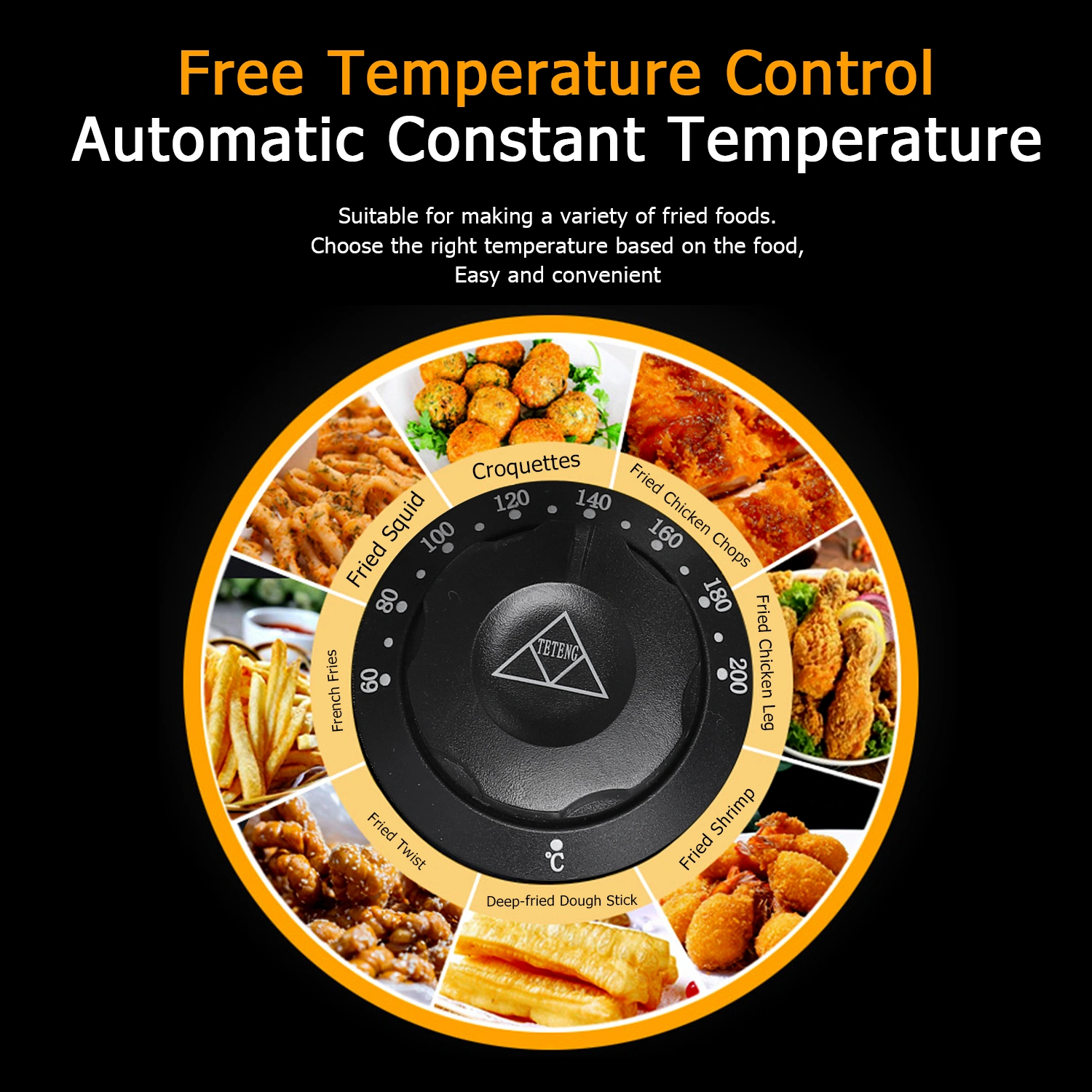 ZOKOP EH81 2500W 220-240V 6.3QT/6L Stainless Steel Single Cylinder Electric Fryer UK Plug view 16