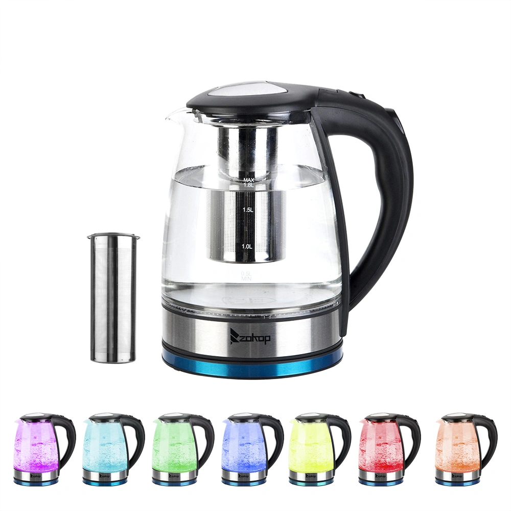 HD-1861-A 220V 2000W 1.8L Electric Glass Kettle UK Plug view 2