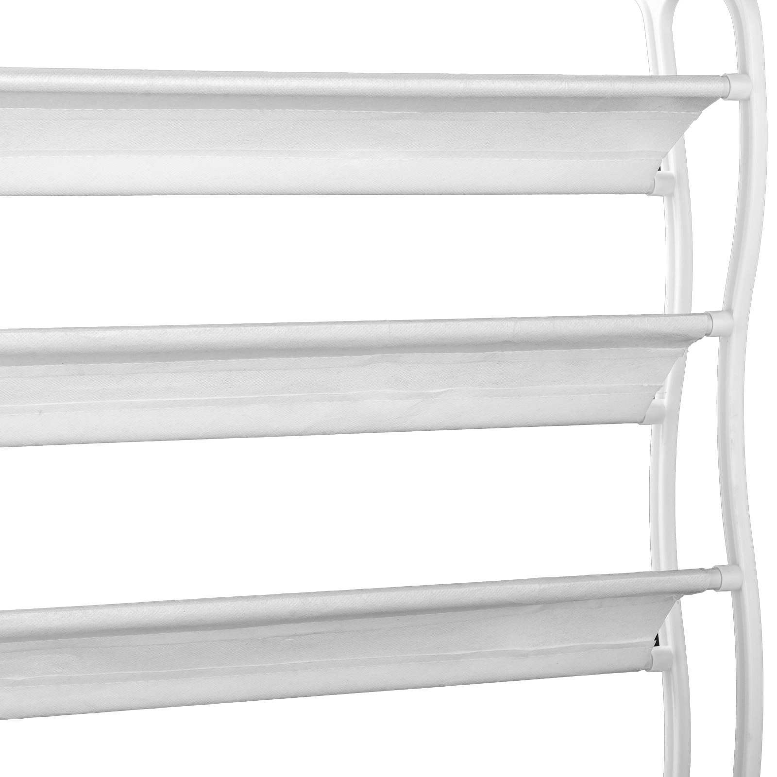 12 Tier Hanging Shoe Rack, Door Organizer with Non-Woven Fabric Dividers, 19.7" x 6.7" x 71.3" Space Saving Shoe Storage, White view 10