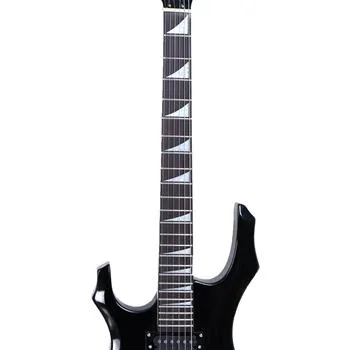 Flame Left Hand Electric Guitar HSH Pickup Shaped Electric Guitar Pack Strap Picks Shake Cable Wrench Tool Black view 5