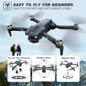 2026 2 Battery V28 RC Drone 6K HD Dual Camera WiFi FPV Foldable Quadcopter Camera Drone ,Logistic is randomly sent by UPS/USPS/GOFO/UNI/FEDEX view 5
