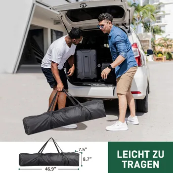 3 x 3m Two Doors & Two Windows Practical Waterproof Right-Angle Folding Tent White view 7