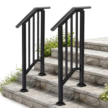 Handrails for Outdoor Steps Fits 1 to 2 Steps view 5