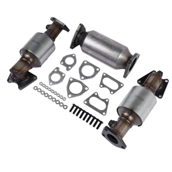 3x Catalytic Converters Kit Fit for Honda Accord 3.0L 2003-2007 45106 45107 45108 view 3
