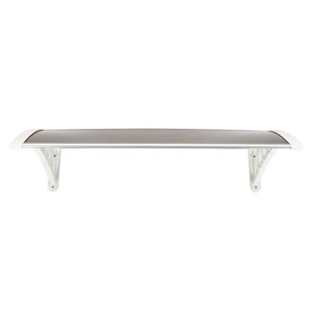 HT-100 x 80 Household Application Door & Window Rain Cover Eaves Brown Board & White Holder view 2