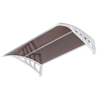 HT-100 x 80 Household Application Door & Window Rain Cover Eaves Brown Board & White Holder view 8