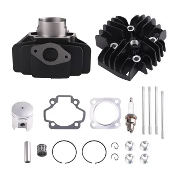 60cc Big Bore Cylinder Piston Gaskets Stud Top End Kit Fit for Yamaha PW 50 1981 - 2009 view 2
