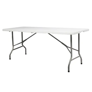 6FT Outdoor Courtyard Foldable Long Table view 3