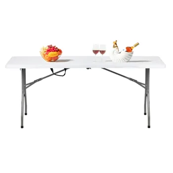 6FT Outdoor Courtyard Foldable Long Table view 8