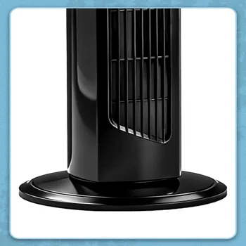 US Standard RTW-AR Tower Fan, 110V, 45W, 32 Inch Column Tower Fan, Touch Control with Remote, Plastic Body, Copper Motor, Black, 3 Speeds, 3 Wind Modes, Oscillating, 7.5-Hour Timer for Home Use view 4