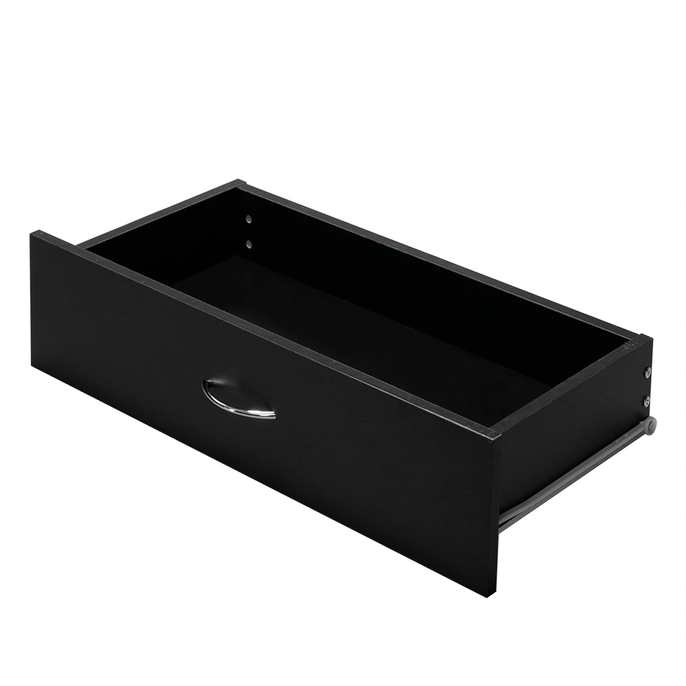 4-Drawer Particleboard Drawer Cabinet with Textured Melamine Finish 25.98*12.99*28.74in Black (=53287540) view 17