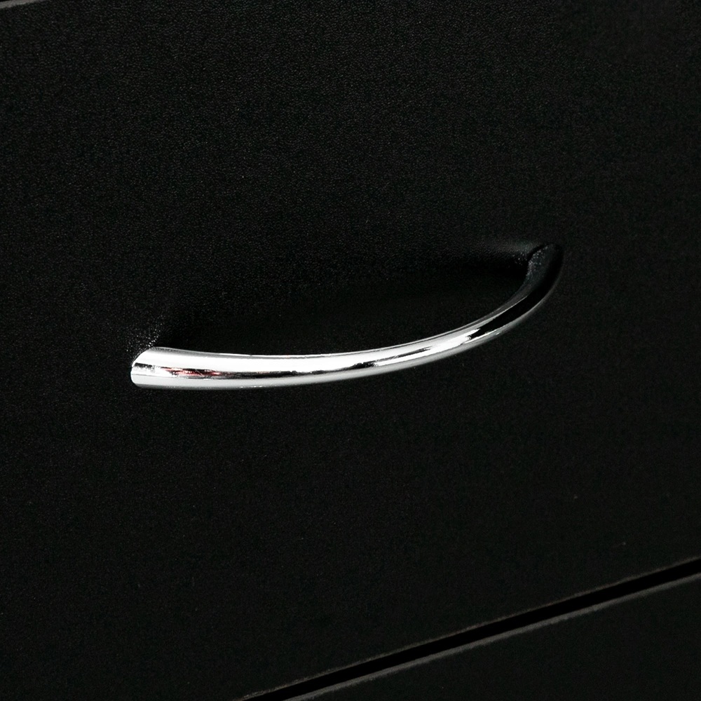 4-Drawer Particleboard Drawer Cabinet with Textured Melamine Finish 25.98*12.99*28.74in Black (=53287540) view 18