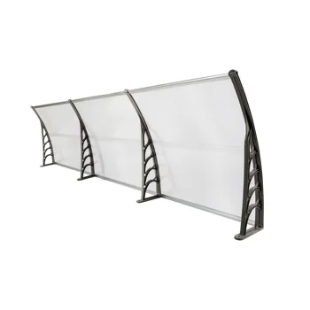 HT-300 x 100 Household Application Door & Window Rain Cover Eaves Transparent Board & Gray Holder view 8