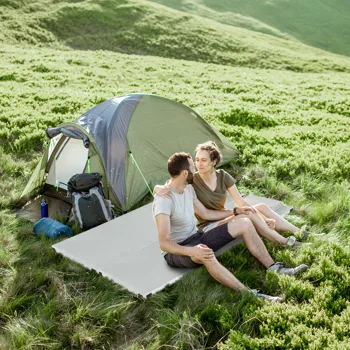 75"D x 25"W x 3"H Memory Foam Camping Mattress view 2