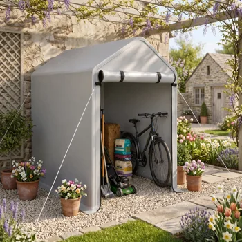 3x6 FT Storage Shed, Heavy Duty Bike Tent view 7