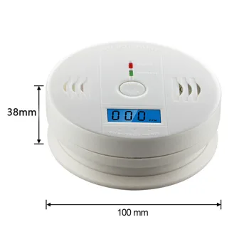 (4 Pack)LCD Display CO Carbon Monoxide Gas Detector Device Home Safety Alarm Detector (US Logistics only For USPS.TK/TMEU only For self-pickup) Platform policies vary; relevant qualifications are attached via link, please do not list products without view 2