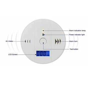 (4 Pack)LCD Display CO Carbon Monoxide Gas Detector Device Home Safety Alarm Detector (US Logistics only For USPS.TK/TMEU only For self-pickup) Platform policies vary; relevant qualifications are attached via link, please do not list products without view 3