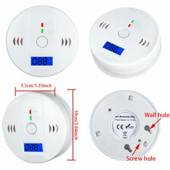 (4 Pack)LCD Display CO Carbon Monoxide Gas Detector Device Home Safety Alarm Detector (US Logistics only For USPS.TK/TMEU only For self-pickup) Platform policies vary; relevant qualifications are attached via link, please do not list products without view 5