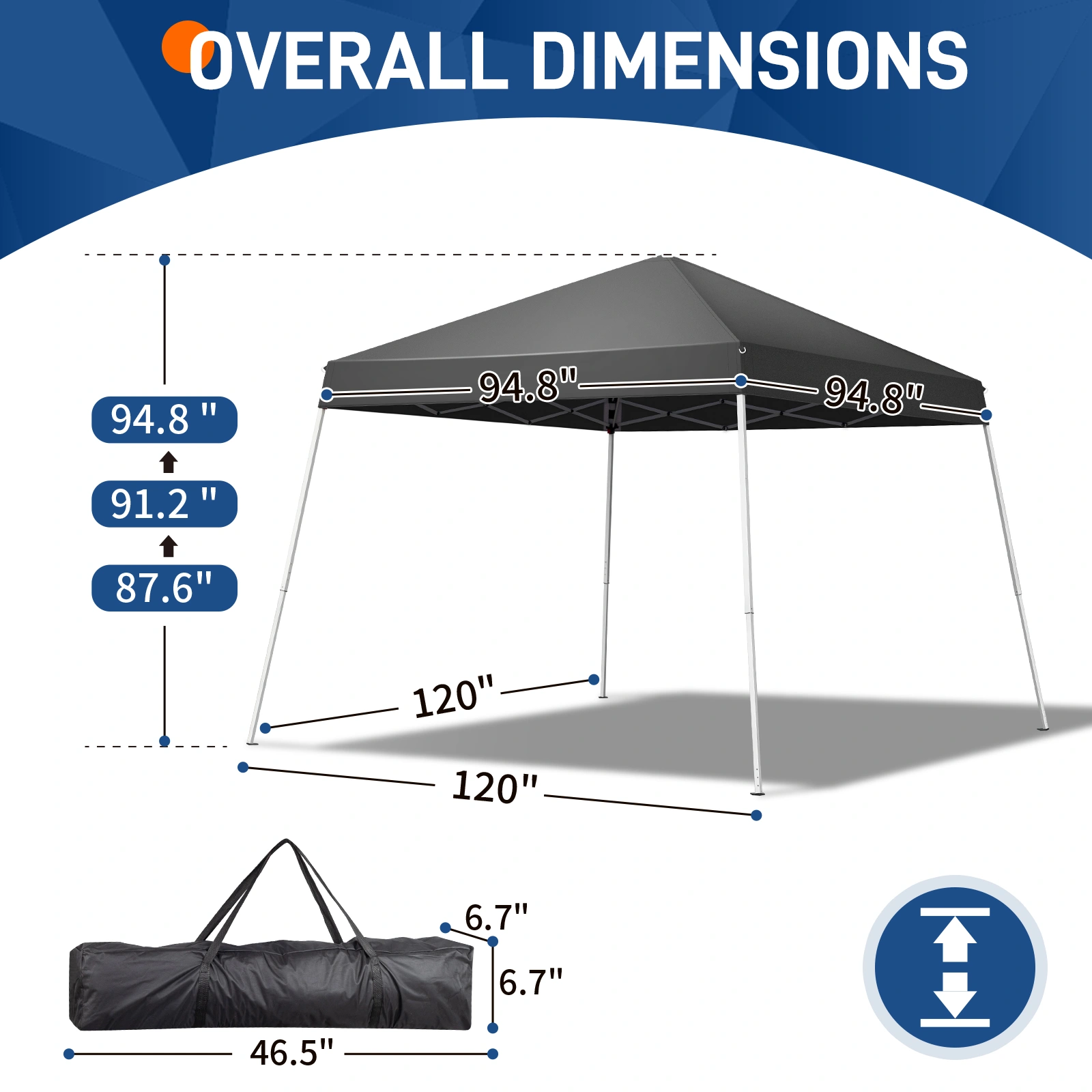 8X8ft outdoor canopy view 7