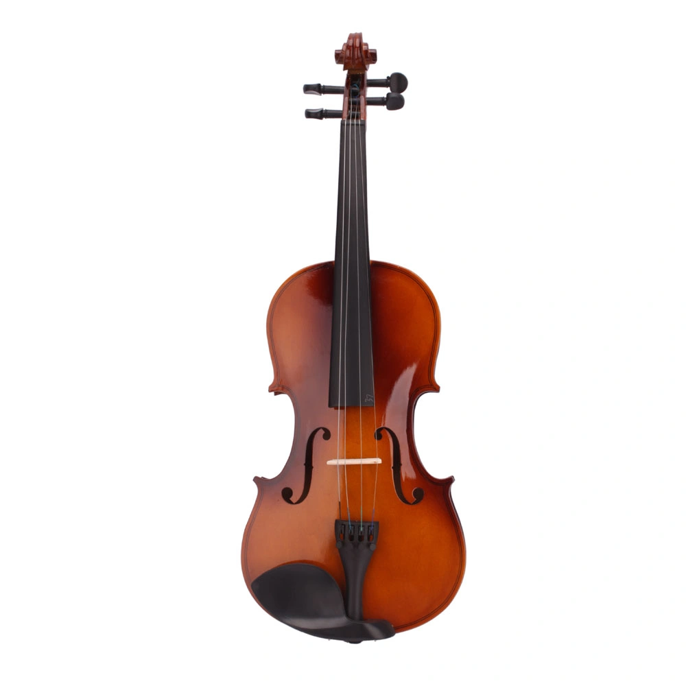 New 4/4 Acoustic Violin Case Bow Rosin Natural view 7