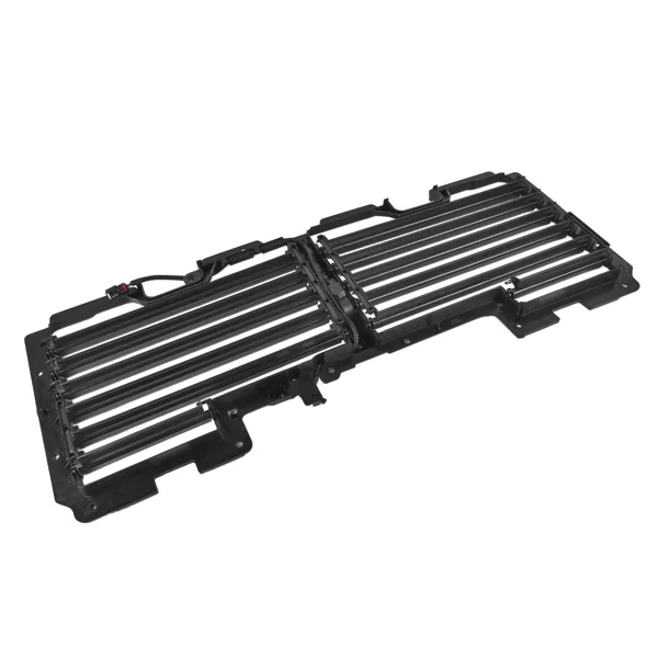 Upper Radiator Shutter Grille with Motor Fits for Cadillac Escalade Chevrolet Suburban Tahoe GMC Yukon Yukon XL 2017-2020 Black view 2