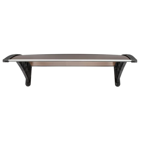 40*38in Household Application Door & Window Rain Cover Eaves Brown Board & Black Holder view 6