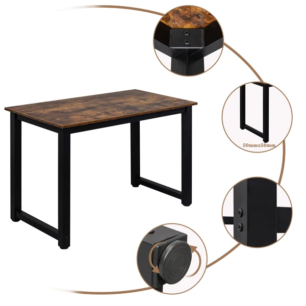 [Old code:20660718]110cm Decent High Strength Wooden Computer Desk Oak view 3