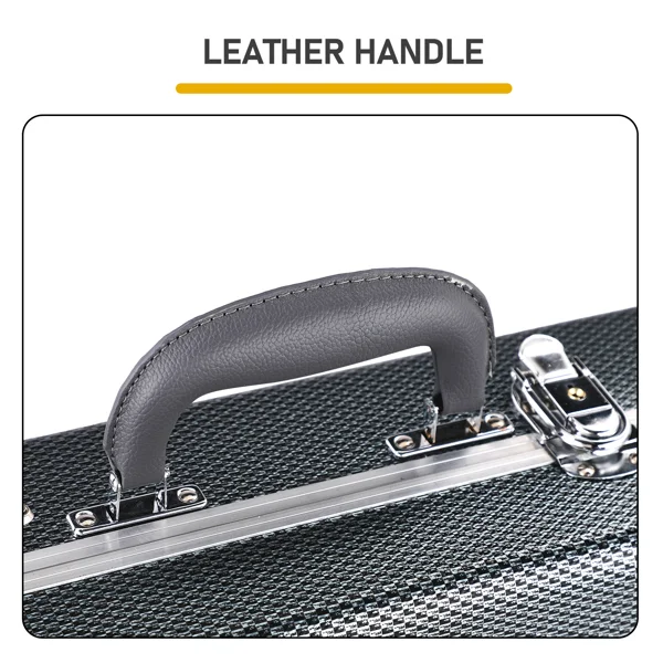 Electric Guitar ABS Molded Hard Case for GST GTL 170 SG and Burning fire Style Flat Grayish Blue view 5
