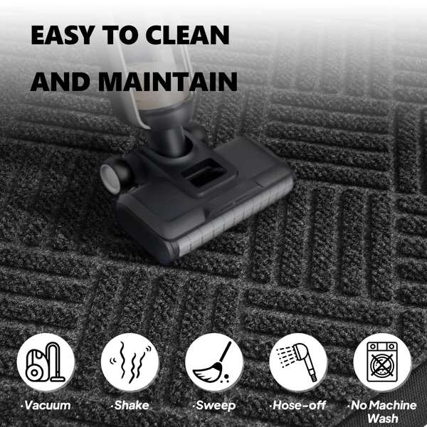 1PC Diagonal Grid Composite Rubber Mat, Gray, 60x90x0.7cm, Kitchen & Home Anti-Fatigue Floor Mat view 4
