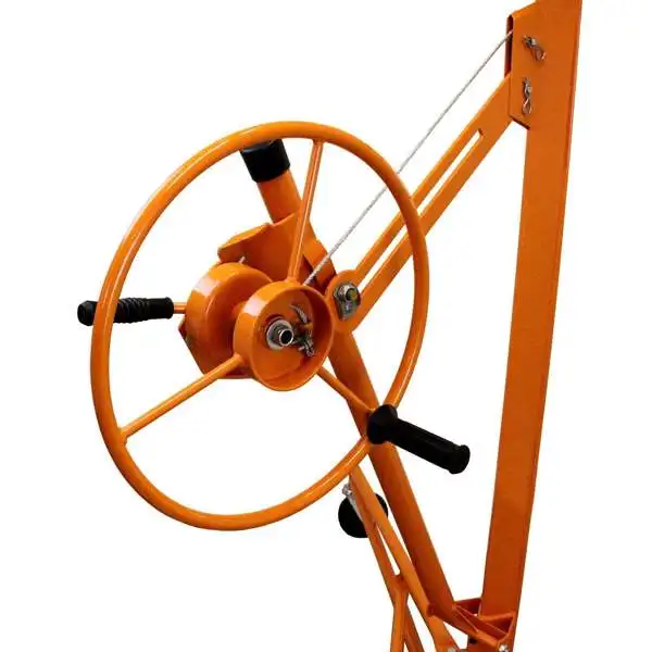 11FT Drywall Lifter Panel Hoist Jack Rolling Caster Construction Lockable 150lbs view 2