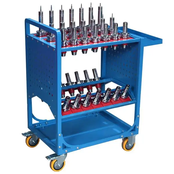 Tool Cart 40 Taper Tool Holder CNC Tool Cart CAT40 tool trolley BT40 Service Carts CNC machine tool service cart (CAT40 35 Capacity) view 3