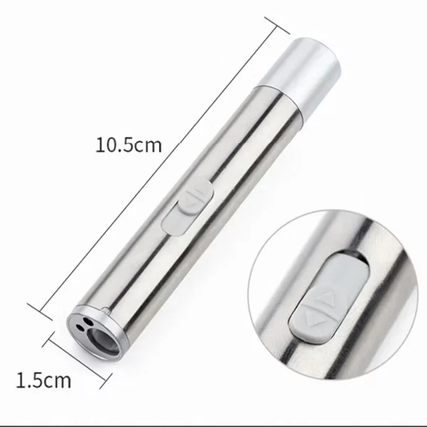 3 in1 1mw USB Rechargeable Pet Toy Pen Flashlight Red laser Beam UV Light 3-Modes Lamp (US Logistics For USPS/DHL/Fedex/UPS. No designated logistics accepted,TK/TMEU only For self-pickup) view 2