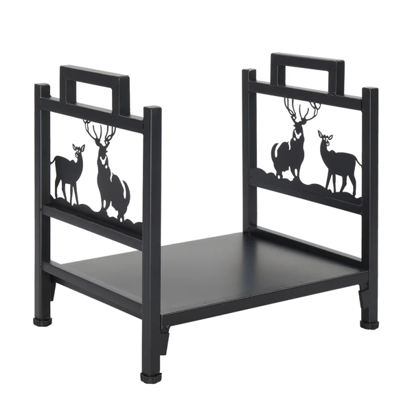 Single Layer Firewood Holder With Animal Pattern
