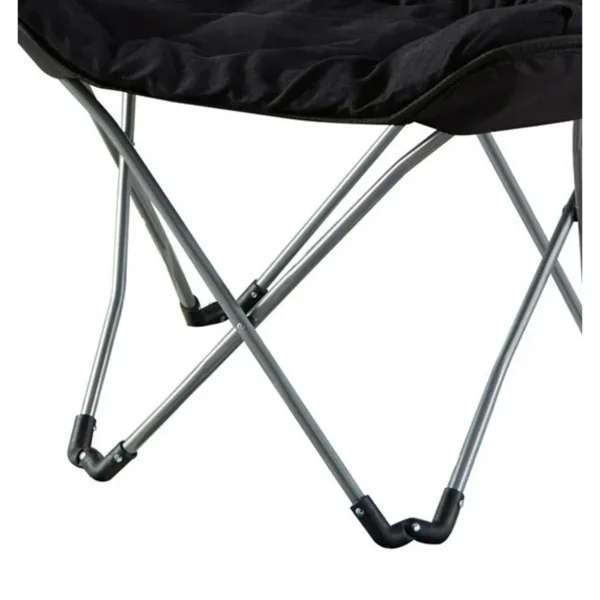 Micro Suede Fabric Butterfly Folding Chair, Black (Shipment from Walmart) view 2