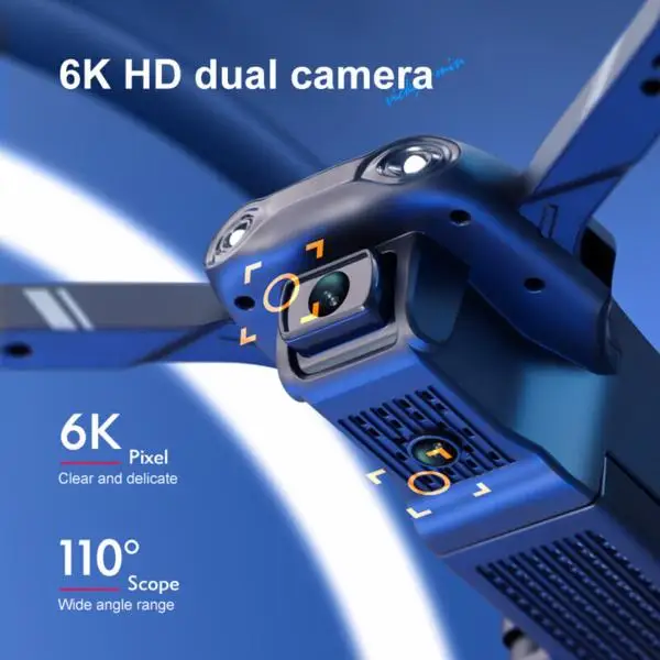 V13 RC Drone 6K HD Dual Camera WiFi FPV Foldable Quadcopter Camera Drone,2 Battery.Logistics is randomly sent by GOFO/UPS/USPS/FEDEX/UNI view 2