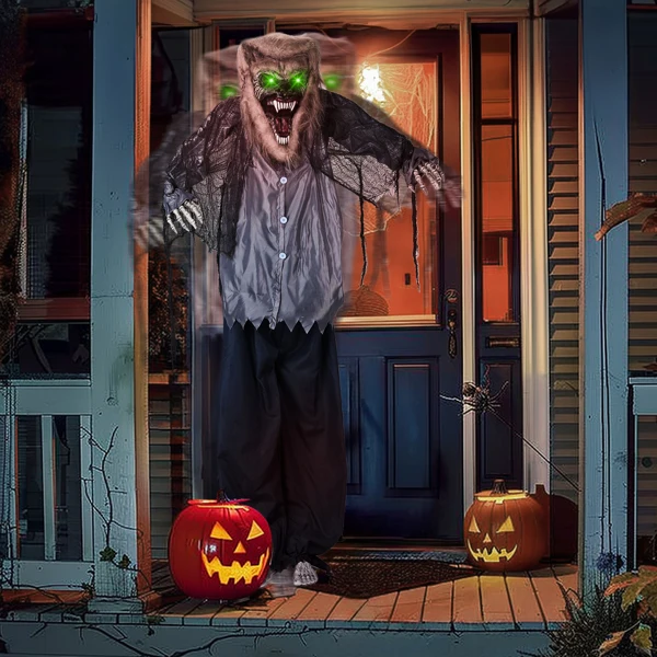 6.9ft Werewolf Outdoor Halloween Decorations view 6