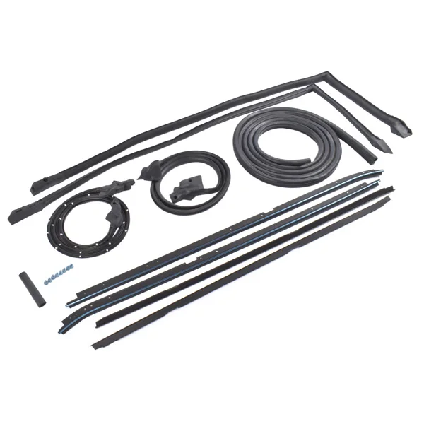 Set of 9 Rubber Weatherstripping Seal Kit Fit for 1981-1988 Buick Regal Oldsmobile Cutlass Supreme Black view 5
