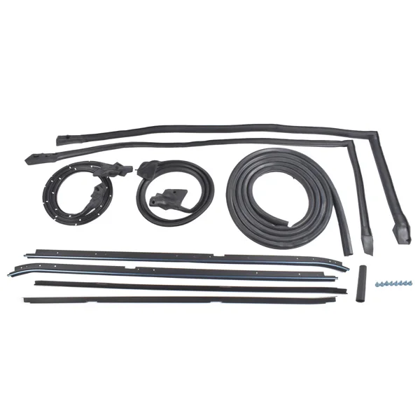 Set of 9 Rubber Weatherstripping Seal Kit Fit for 1981-1988 Buick Regal Oldsmobile Cutlass Supreme Black