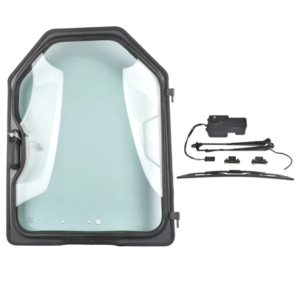Front Door Frame & Window Assembly with Wiper + Motor Replacement for Bobcat S130 S150 S160 S175 S185 T110 T140 T180 T190 T200 view 6