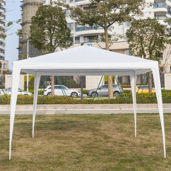 3 x 3m Three Sides Waterproof Tent with Spiral Tubes White view 5