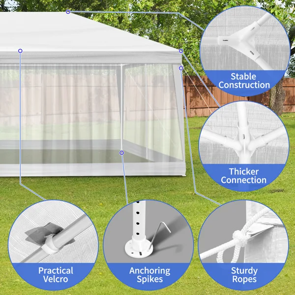 10X30FT Mesh Party Tent view 5